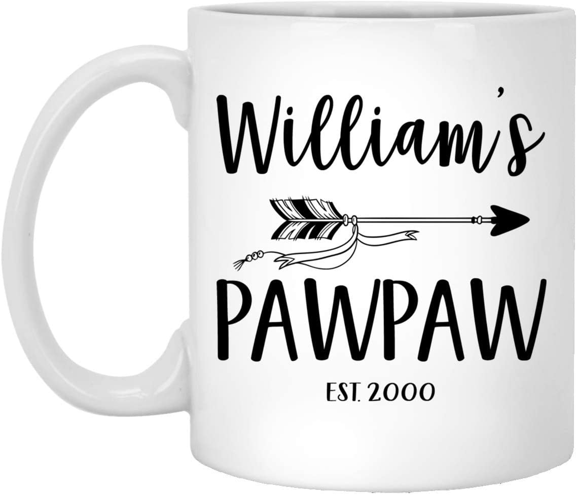 New Pawpaw Mug – Personalized Pawpaw Mug – Baby Reveal Mug – First Time Pawpaw Gift – Father’S Day Gift 15Oz