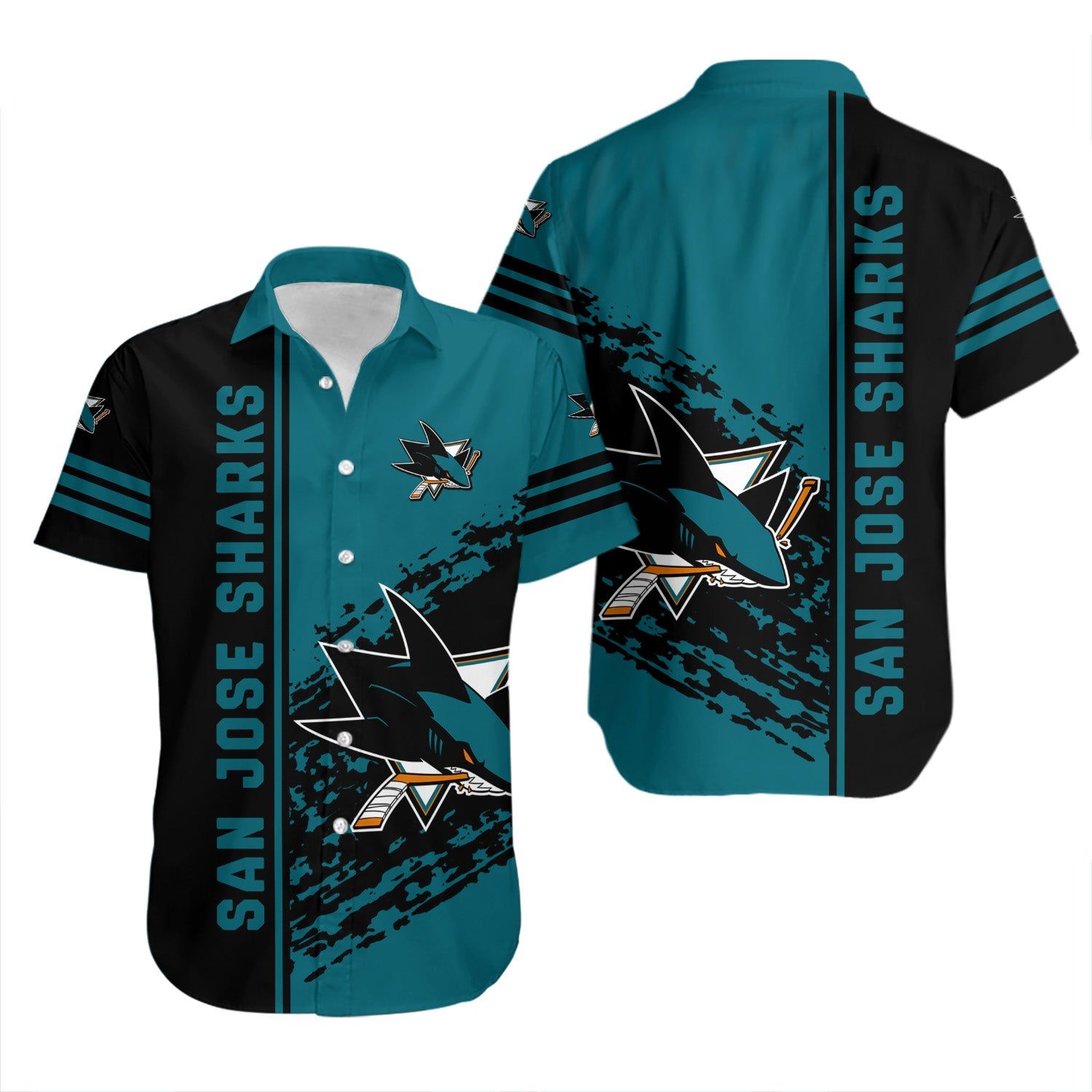 San Jose Sharks Hawaiian Shirt Quarter Style – Nhl