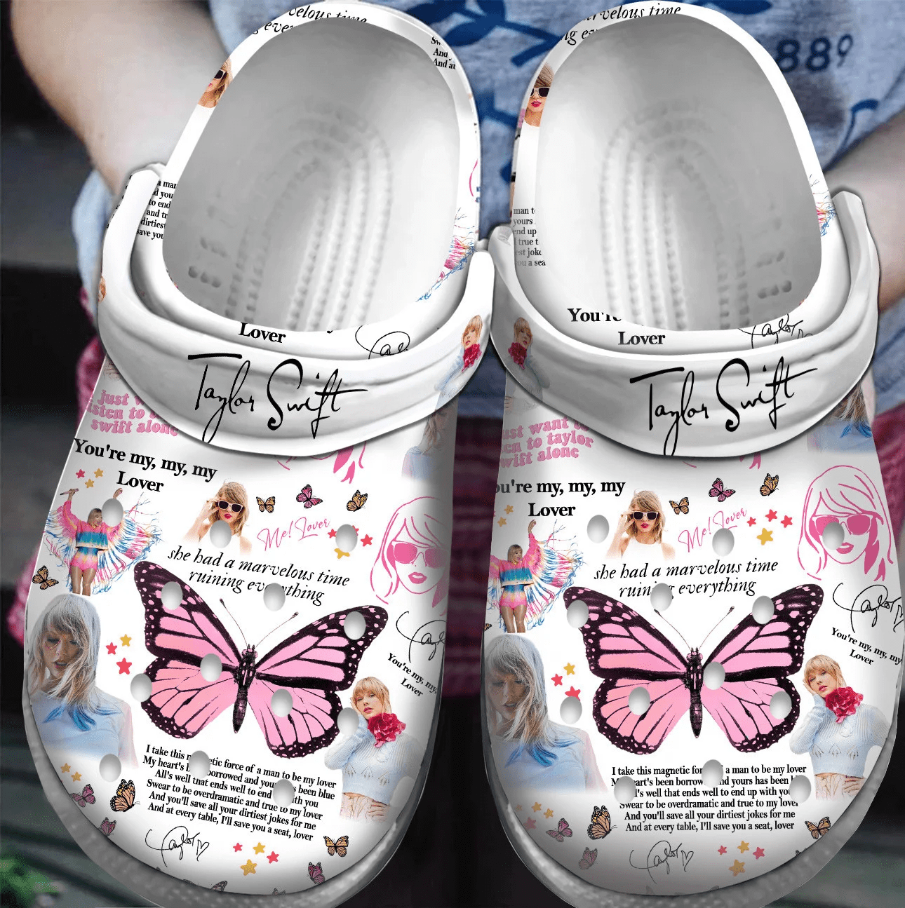 Taylor Swift Music Crocss Crocband Clogs Shoes Comfortable For Men Women And Kids To5J4Dxy