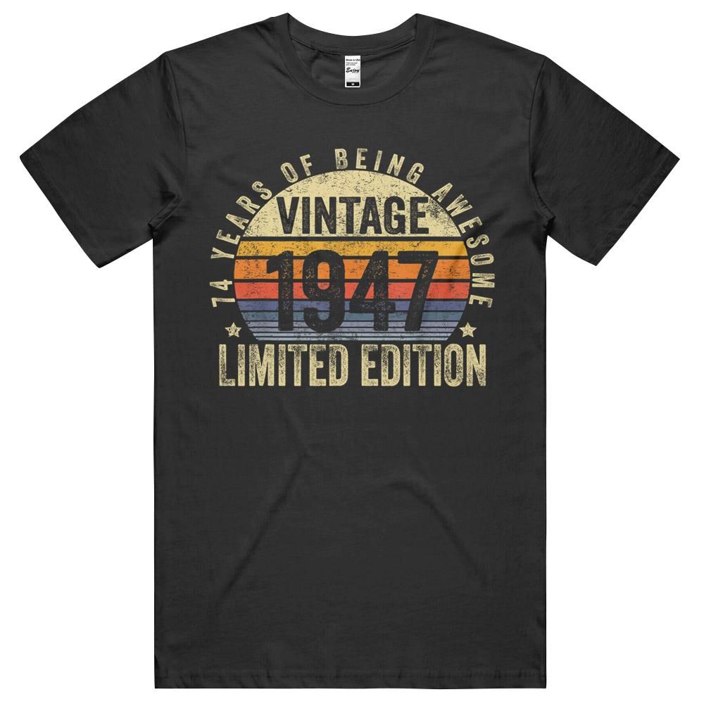 74 Year Old Gifts Vintage 1947 Limited Edition 74th Birthday T-shirt