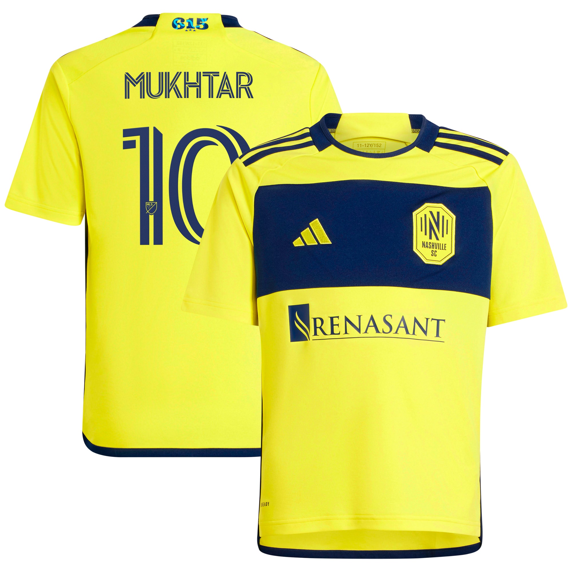 Hany Mukhtar Nashville SC Youth 2024 The 615 Kit Replica Player Jersey – Yellow