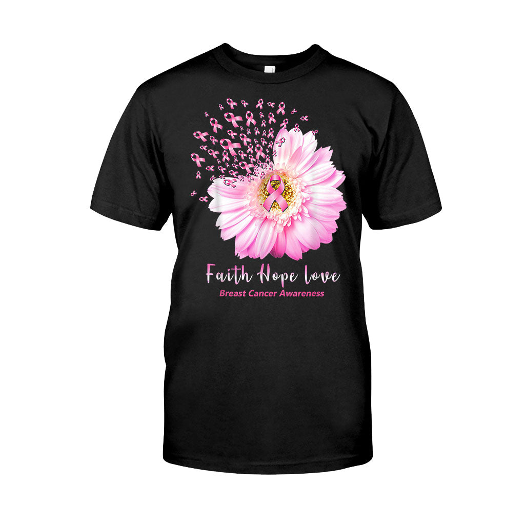 Faith Hope Love Breast Cancer Awareness Shirts