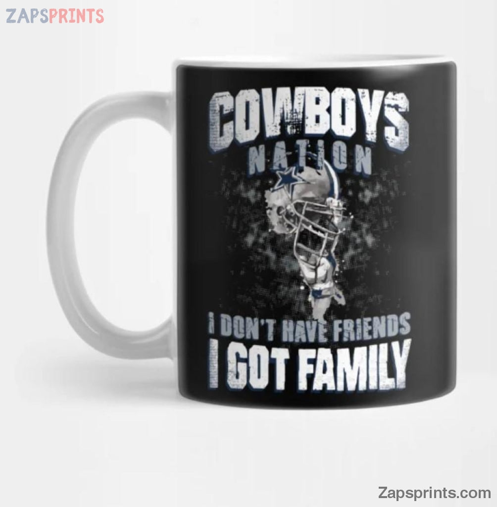 Dallas Cowboys Naiton White Coffee Mug Gift For Fan Football Lovers