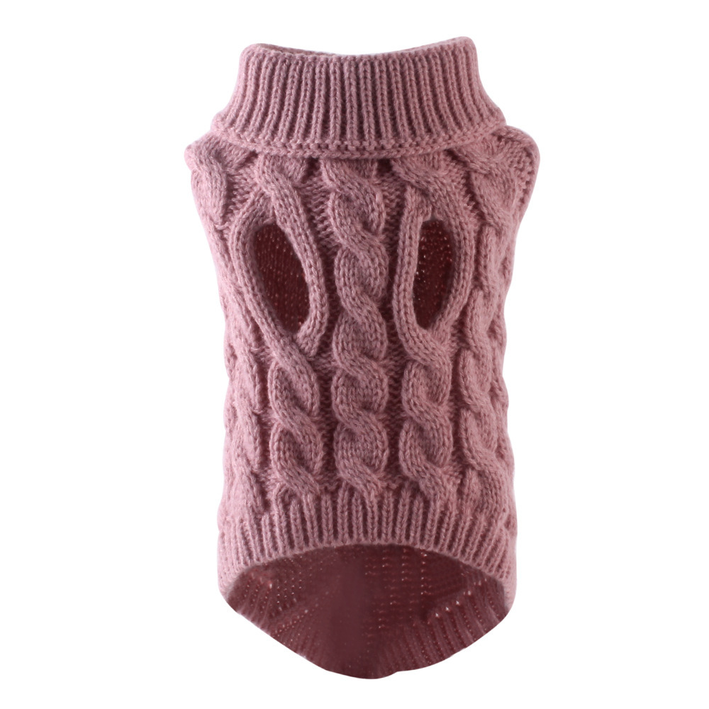 Winter Dog Sweaters Soft Puppy Kitten Warm Clothes Turtleneck Knitted Pet Clothing Small Dog Vest Chihuahua Yorkie Fashion Coat alx