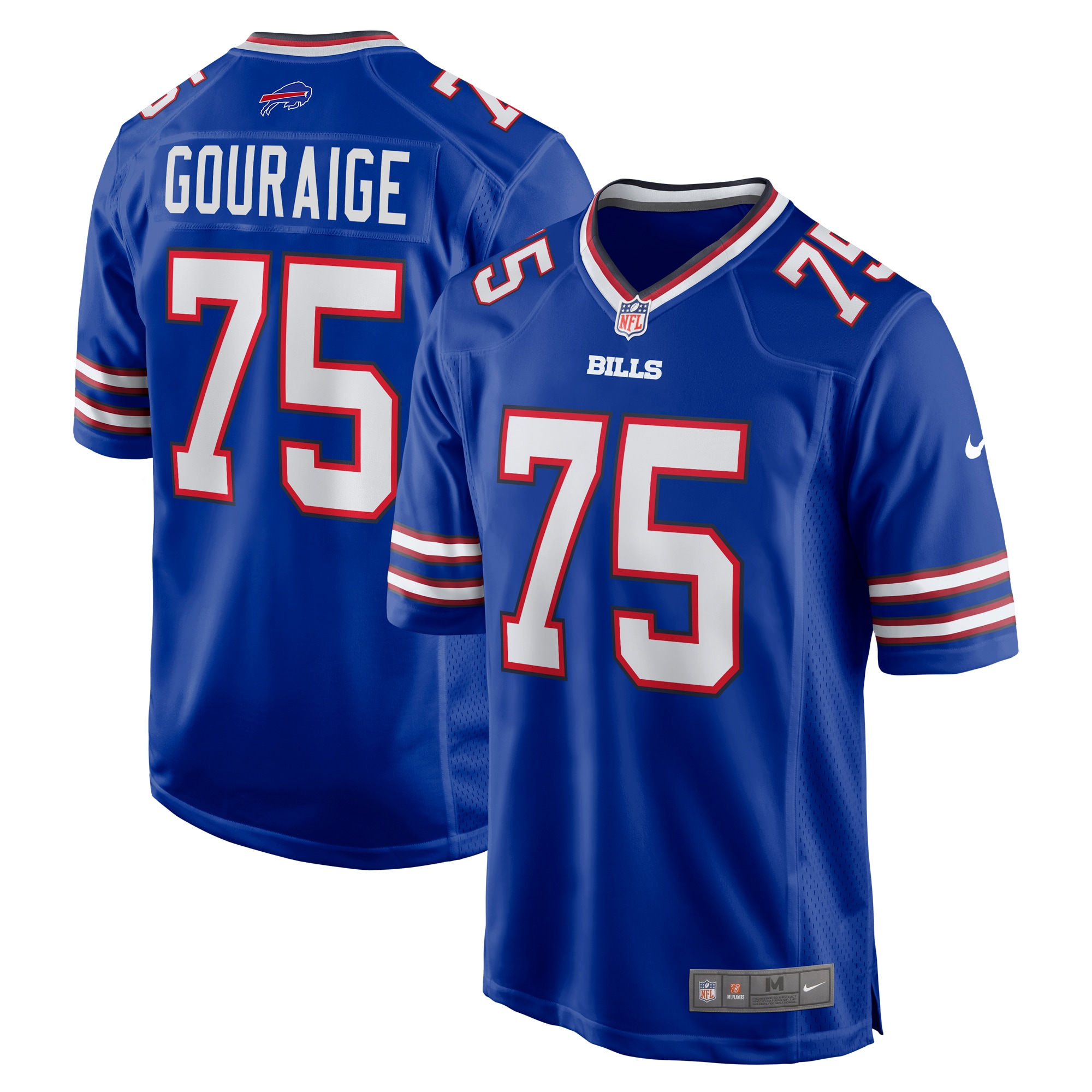 Richard Gouraige Buffalo Bills Team Game Jersey – Royal