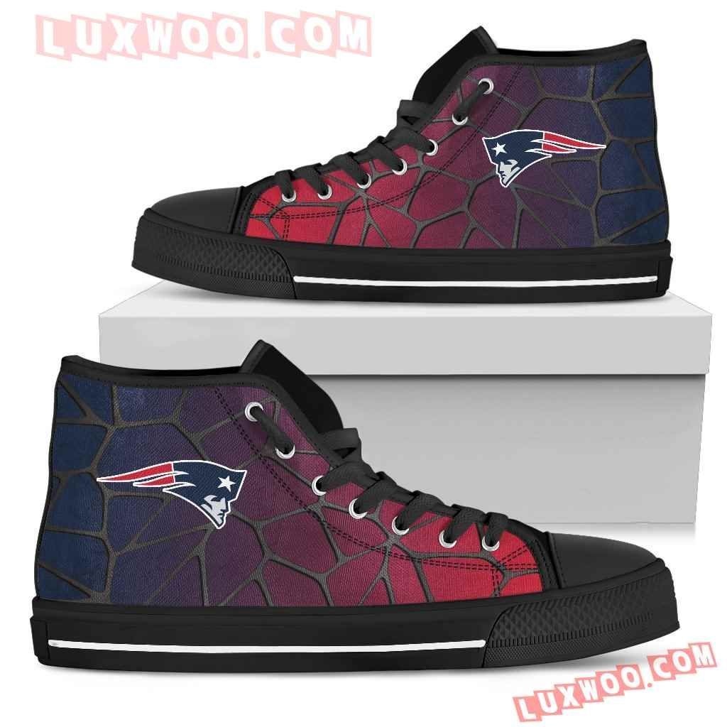 Colors Air Cushion New England Patriots Gradient High Top Shoes Sport Sneakers