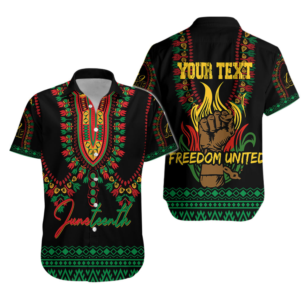 Juneteenth Dashiki Personalised Hawaiian Shirt Freedom United - Pan ...