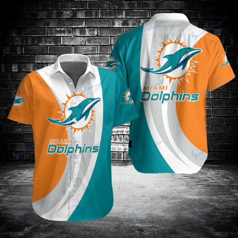 Miami Dolphins Button Shirt Bg943