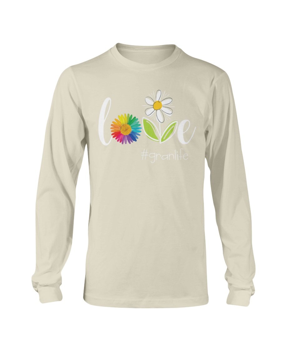 Love Gran Life Colorful Flower Long Sleeve