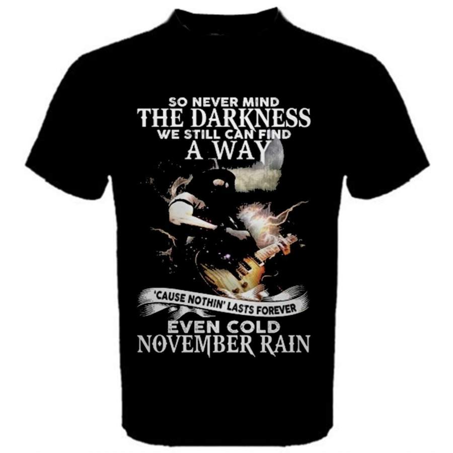 Guns And Roses Gnr November Rain Rock Music Men’S T-Shirt Tees Nr1