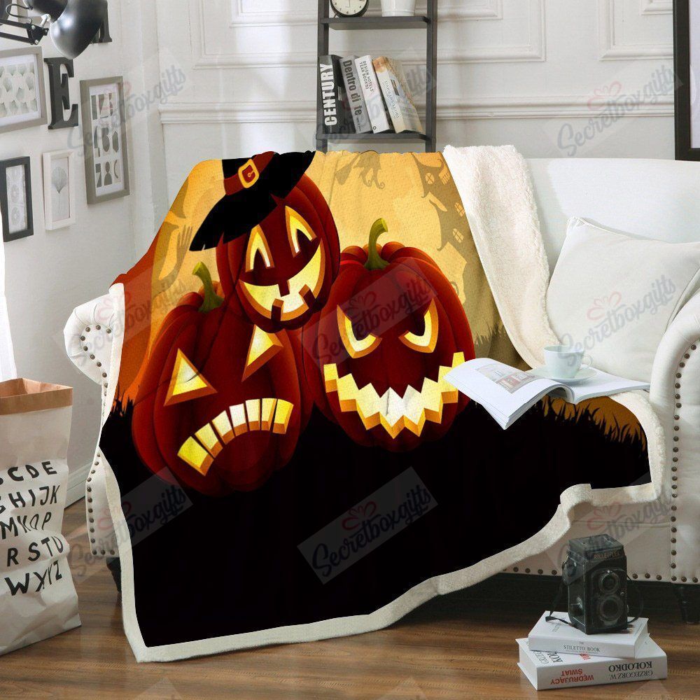 Halloween Pumpkin Gs-Cl-Nc0807 Fleece Blanket