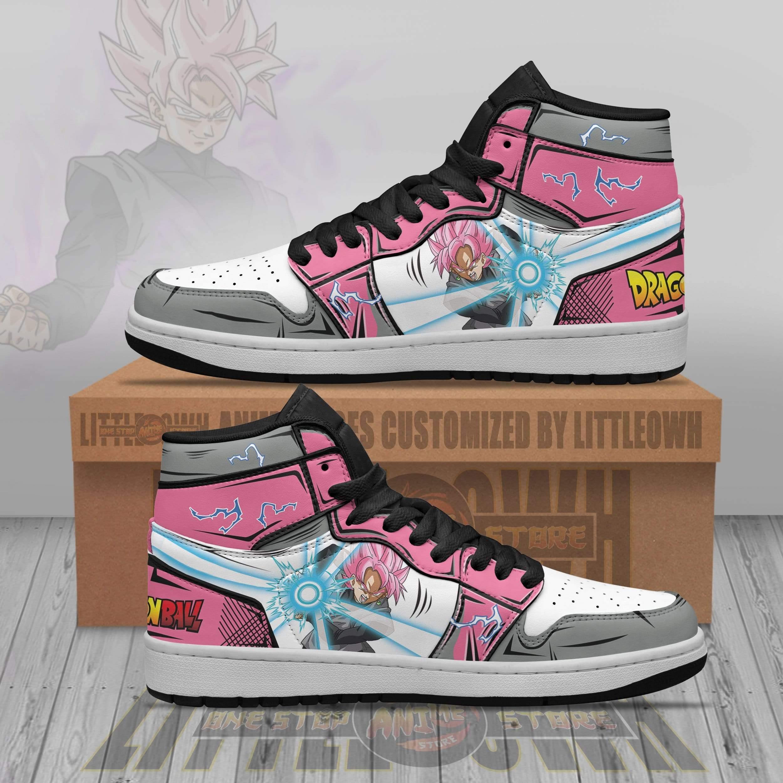 Black Goku Shoes Super Saiyan Rose Custom Dragon Ball Z Shoes Anime Jd Sneakers