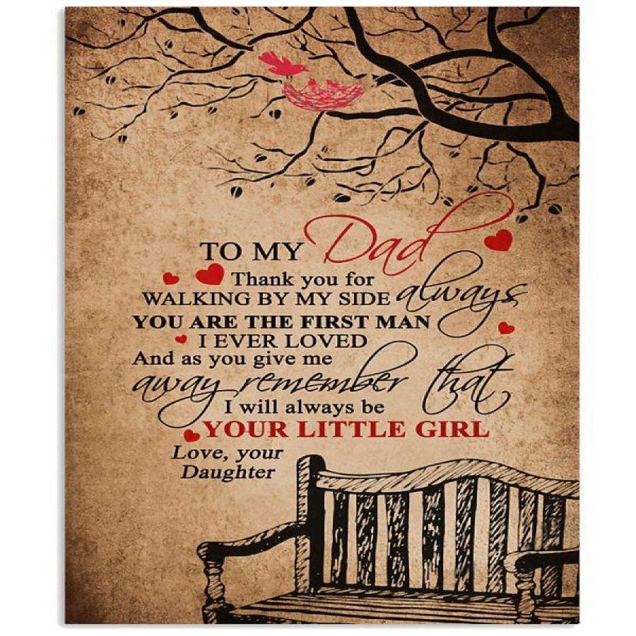 DAUGHTER TO DAD-YOUR LITTLE GIRL Vertical Poster