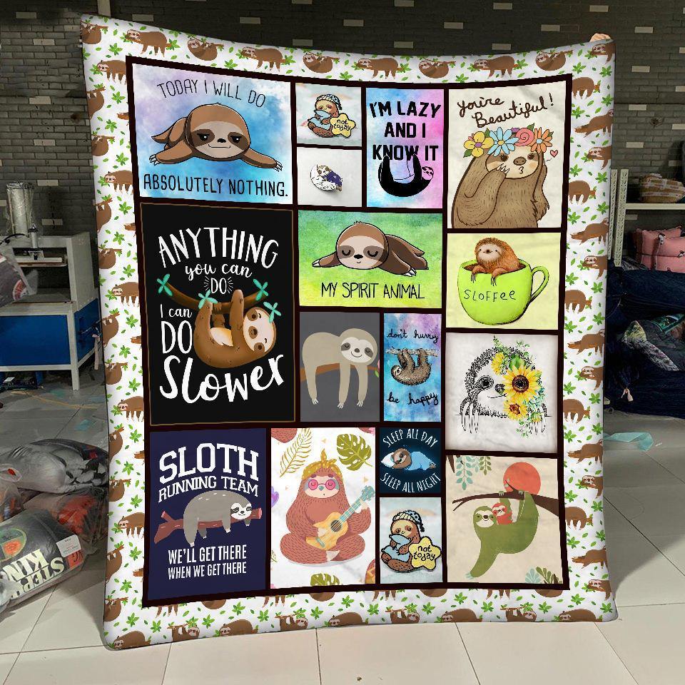 Today I Will Do Absolutely Nothing – Gifts For Family Unique Gifts Ideas For Home Decor  – Fleece Blanket Sherpa Blanket