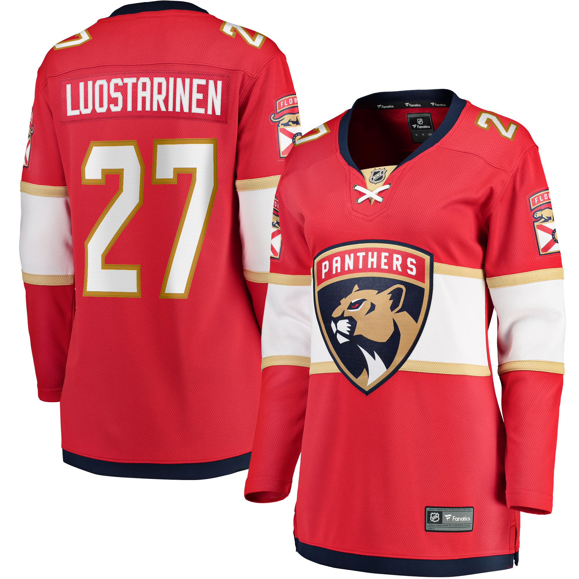 Women's Florida Panthers Eetu Luostarinen Red Home Breakaway Player Jersey