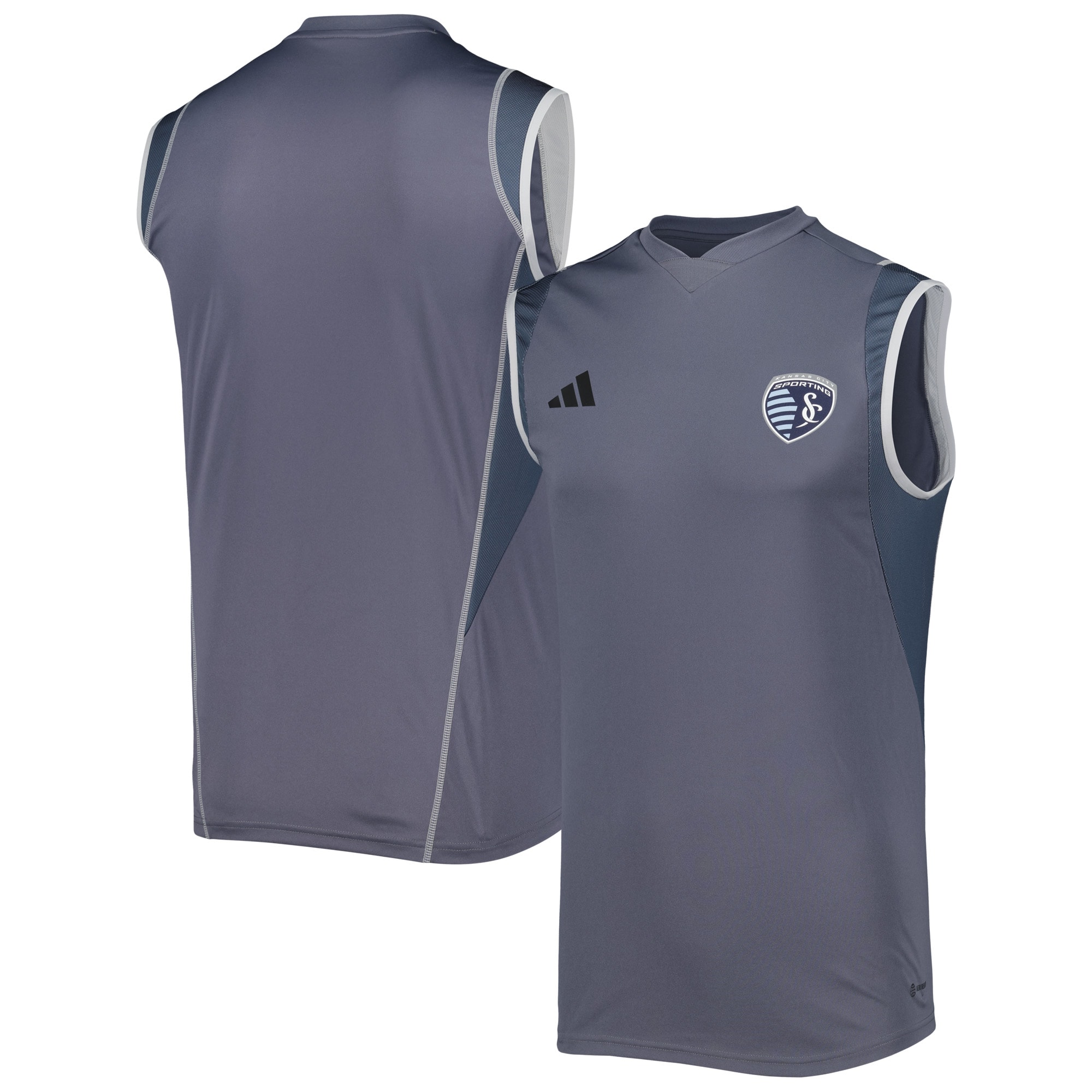 Sporting Kansas City 2023 On-Field Sleeveless Training Jersey – Gray