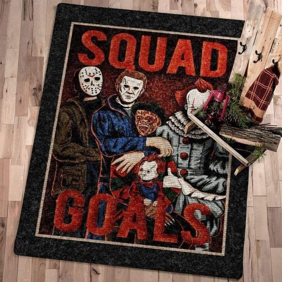 Squad Goals – Horror Characters  190919 Halloween Area Rug OFD