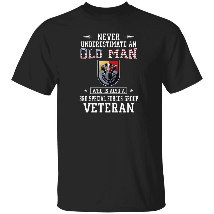 Never Underestimate a 3rd Special Forces Group Veteran T-Shirt Veterans Day Christmas Gift Mug