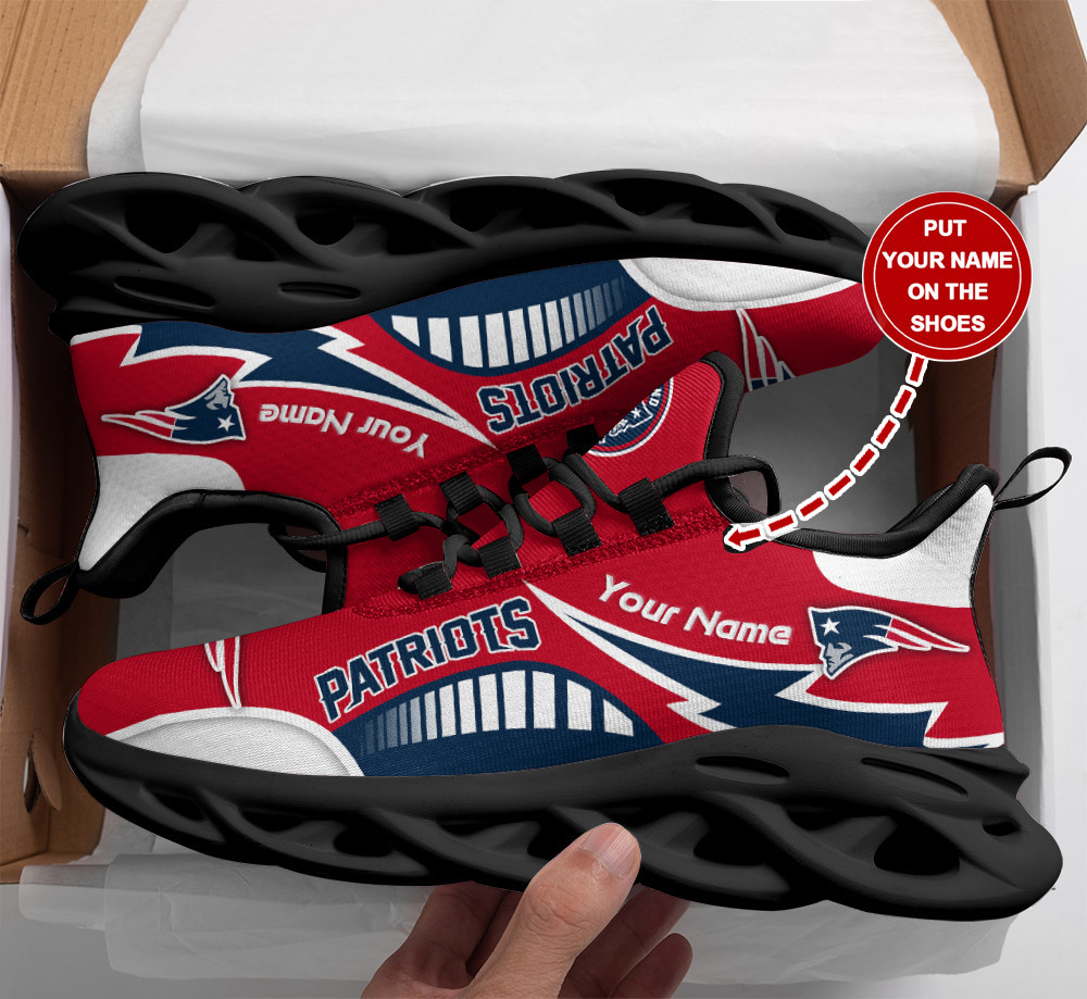 New England Patriots Personalized Yezy Running Sneakers Bg238