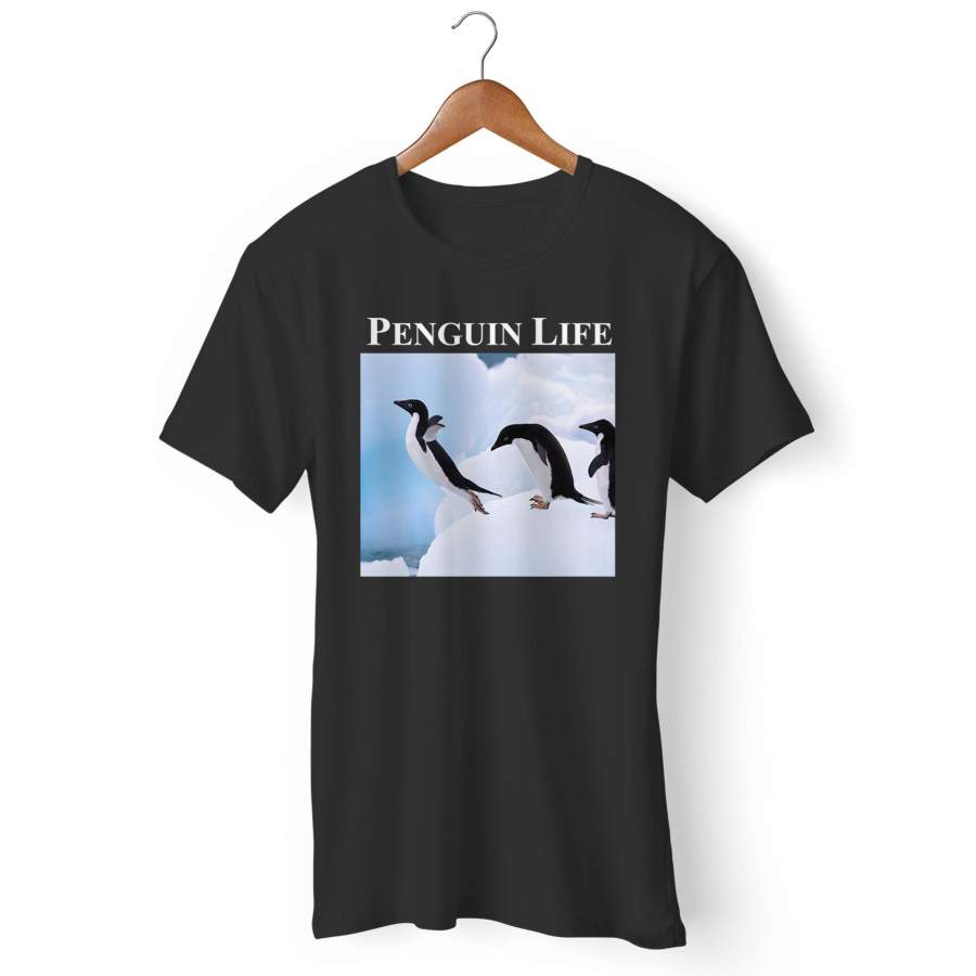 Penguin Life Leap Man’s T-Shirt