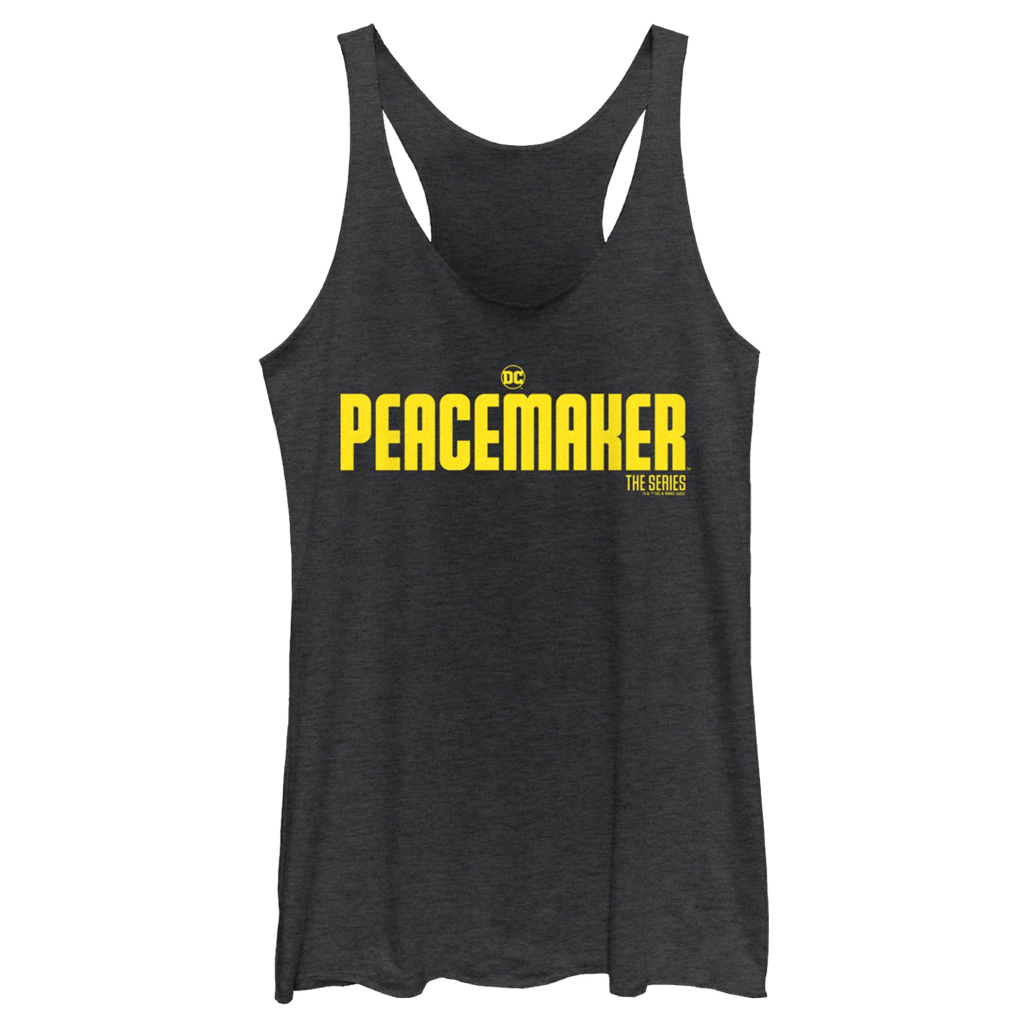 Women’S Peacemaker Yellow Classic Logo Racerback Tank Top