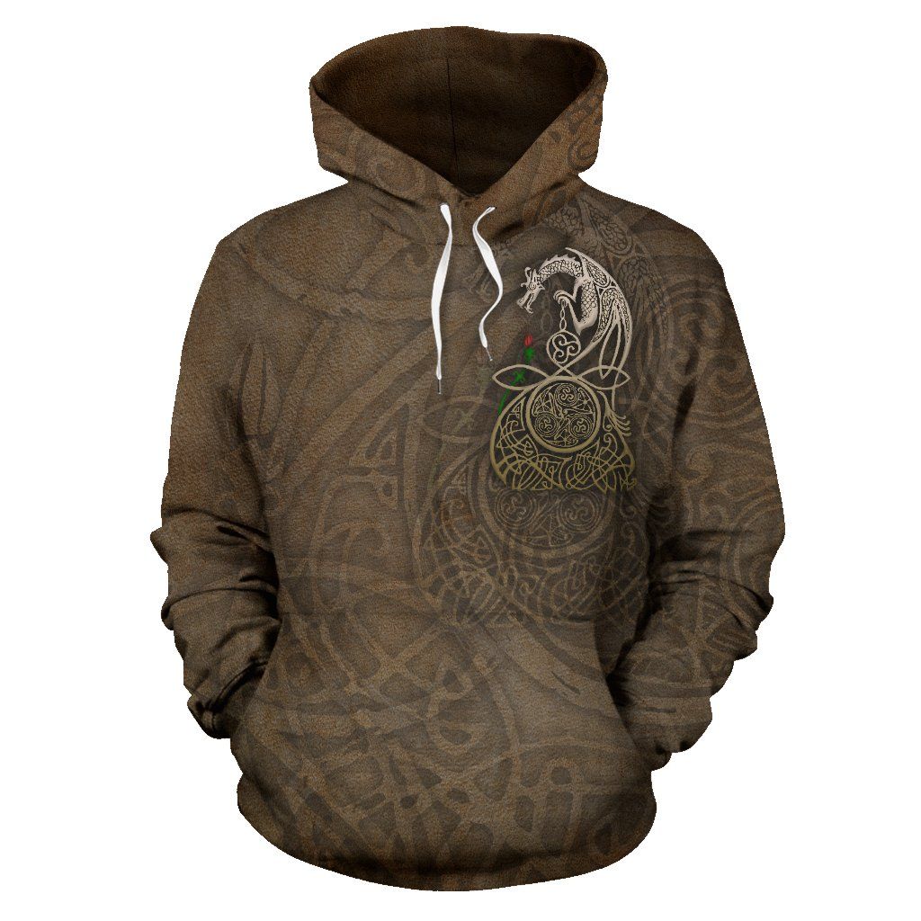 Celtic Dragon Vintage All Over Hoodie – BN01