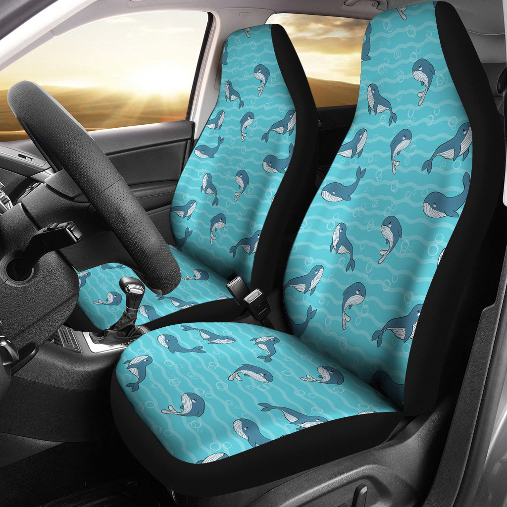 Whale Print Design Lks303 Car Seat Covers