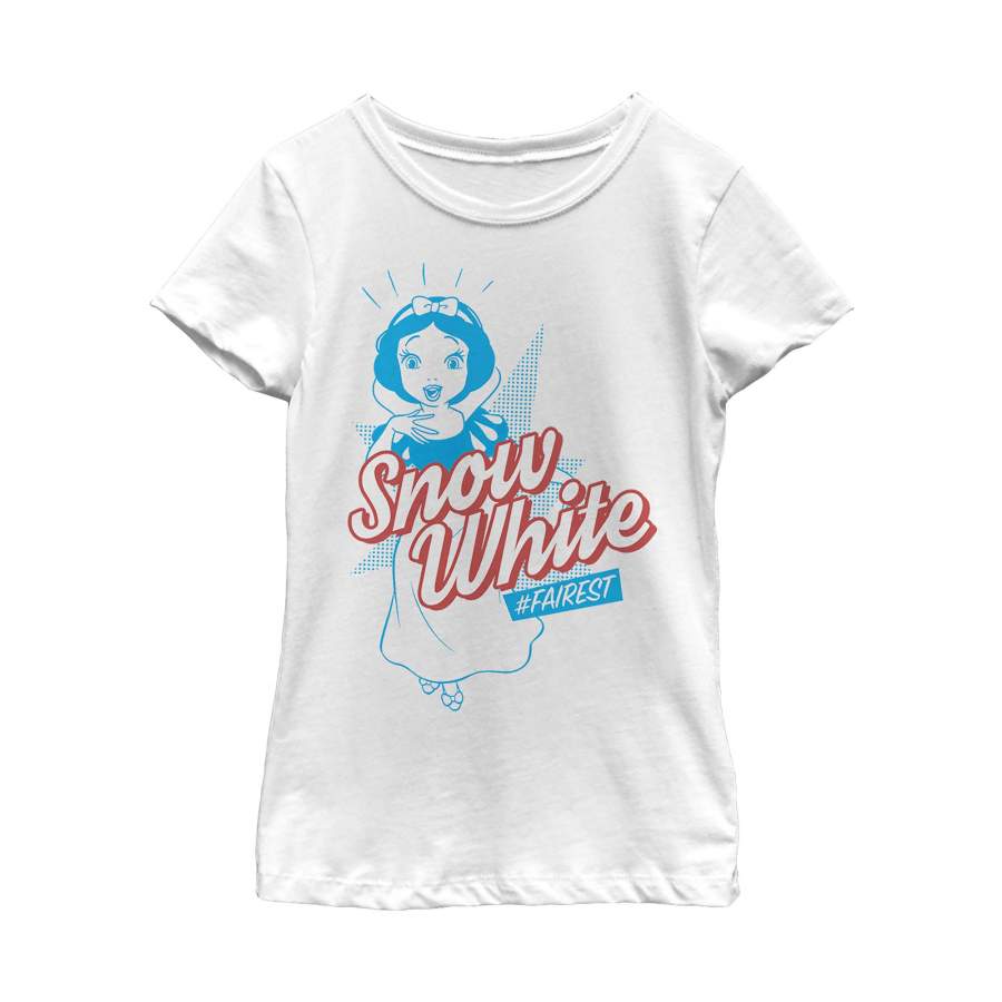 Snow White and the Seven Dwarves Girl’s Pop Art  T Shirt