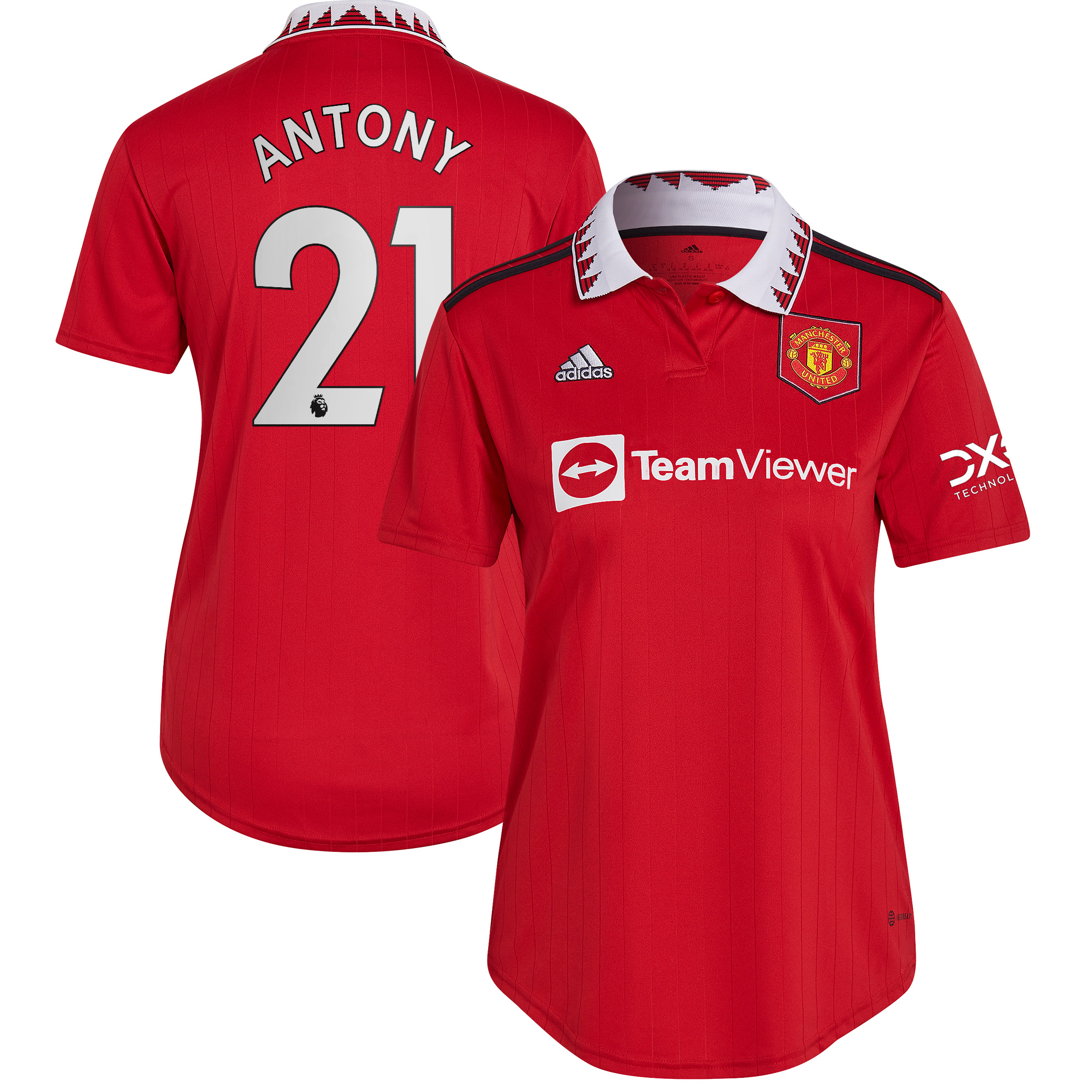 Antony Manchester United Women's 2022/23 Home Replica Player Jersey – Red