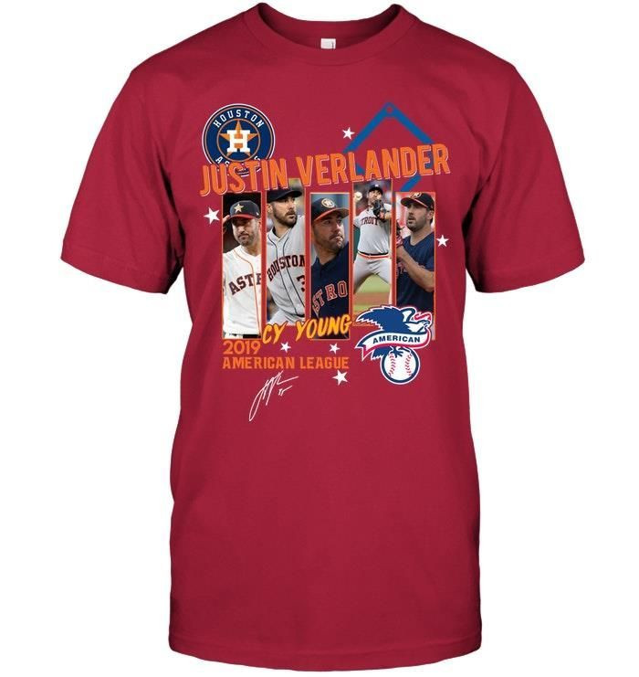 Justin Verlander 2019 American League Cy Young Houston Astros Baseball Fans Shirts