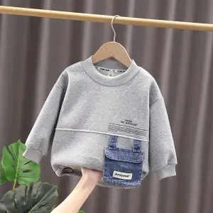 1-6Y Autumn/Winter Children’s Clothing Girls Boys Cute Cartoon Sweaters Baby Kids Children Thicken Warm Pullover Tops alx