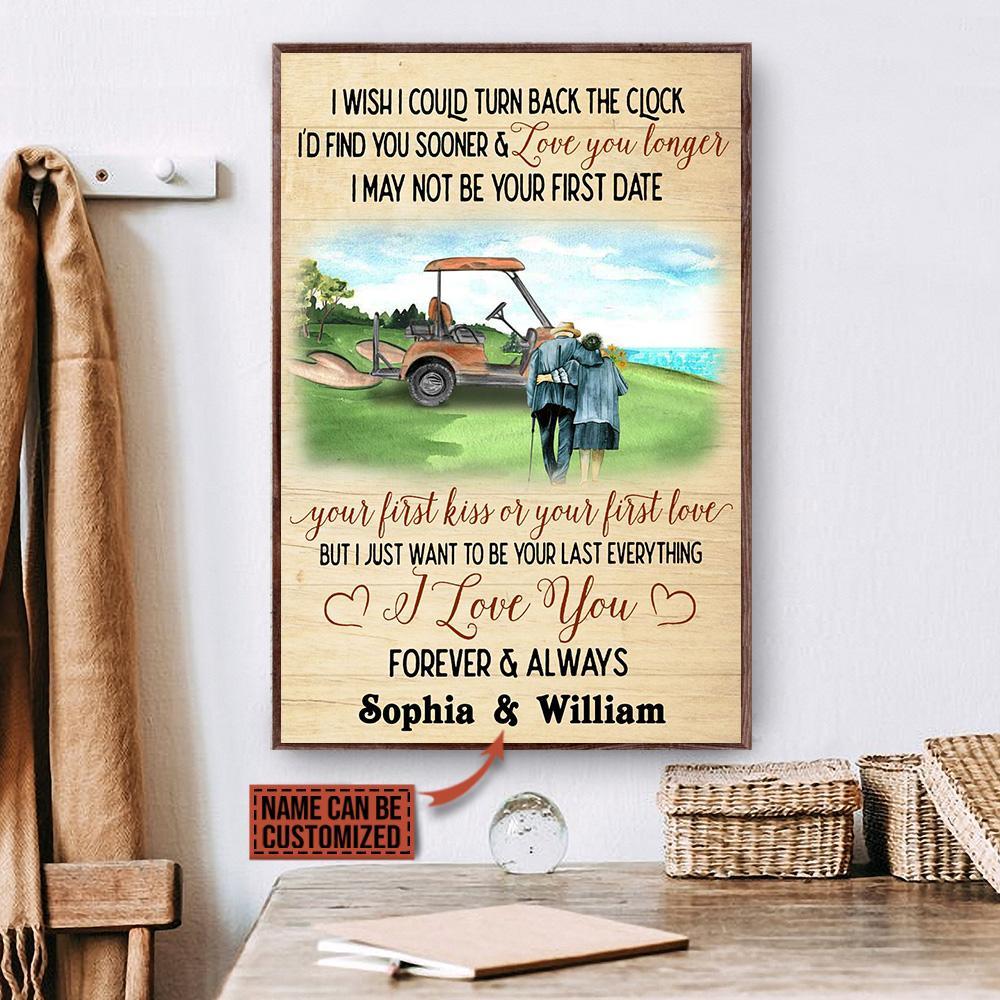 Aeticon Gifts Personalized Golf I Wish Could Turn Canvas Mom Dad Gift Home Decor