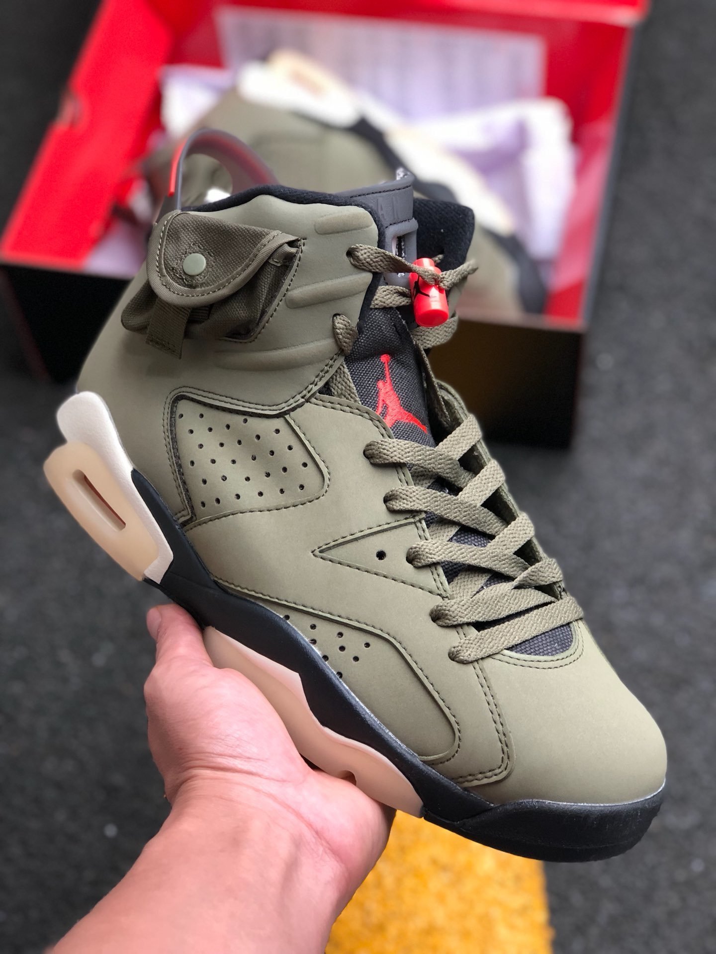 Travis Scott x JD 6 Medium Olive 5338819