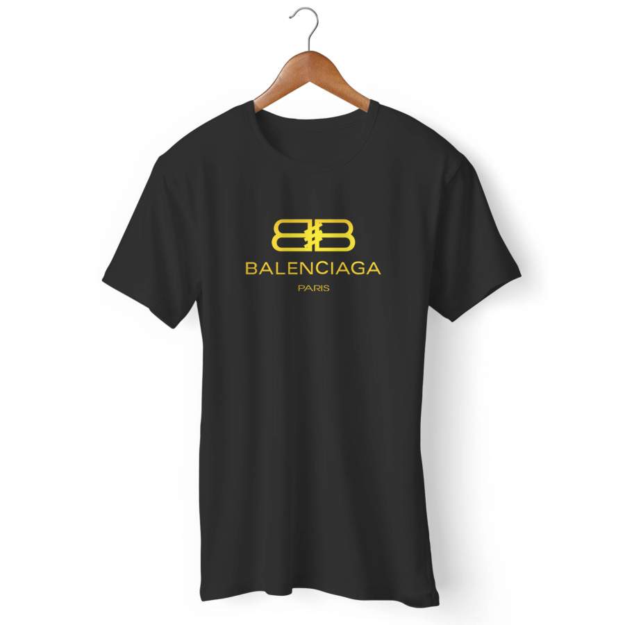 Bb Balenciaga Gold Man’s T-Shirt