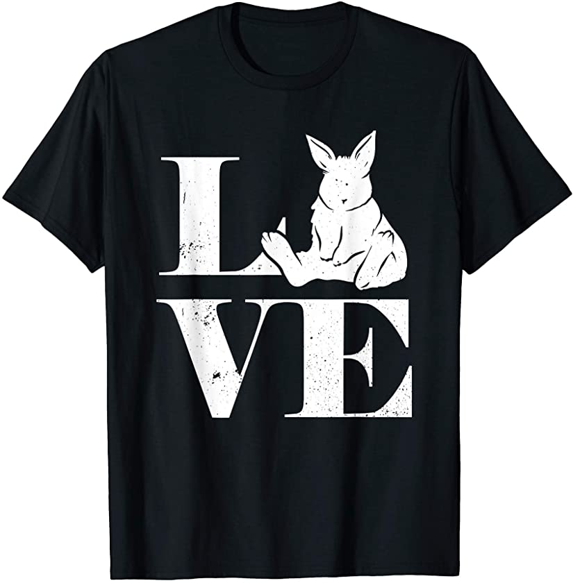 Love Bunny Animal Lover Easter Day Vintage T-Shirt