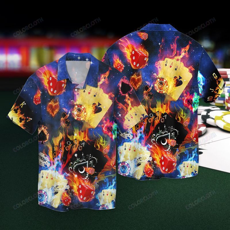 Casino Bar Poker Hawaiian Shirt Ha16345