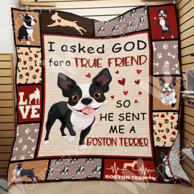 Boston Terrier Dog Blanket NOV2902 78O42