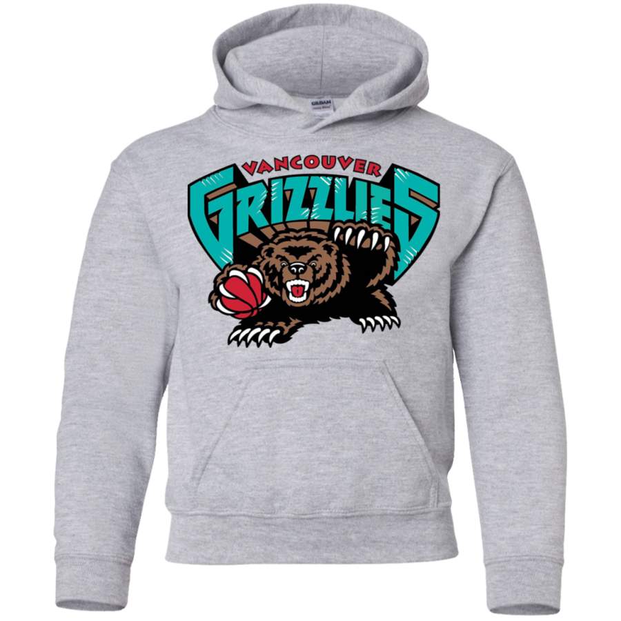 AGR Vancouver Grizzlies Logo Youth Pullover Hoodie