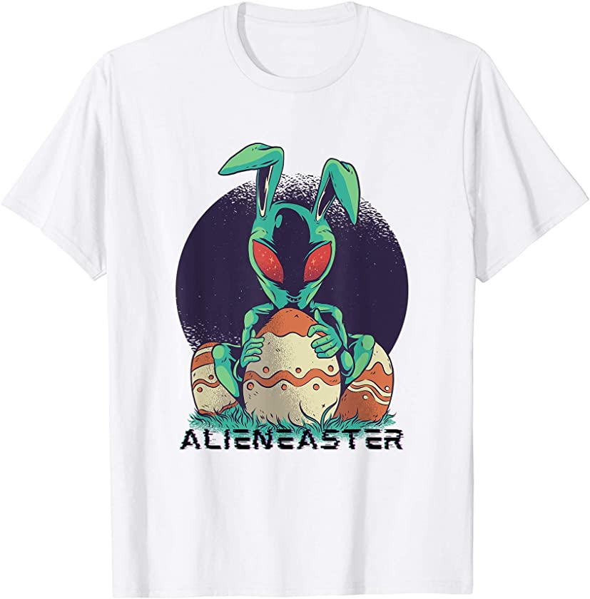 Alieneaster – The Alien Bunny with Easter Eggs – Rabbit T-Shirt