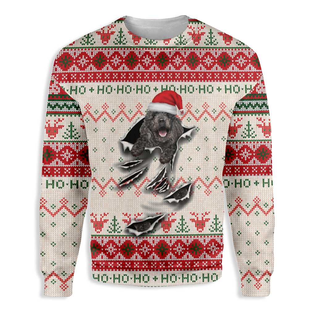 Ugly Christmas Poodle Scratch Ez12 1410 All Over Print Sweatshirt