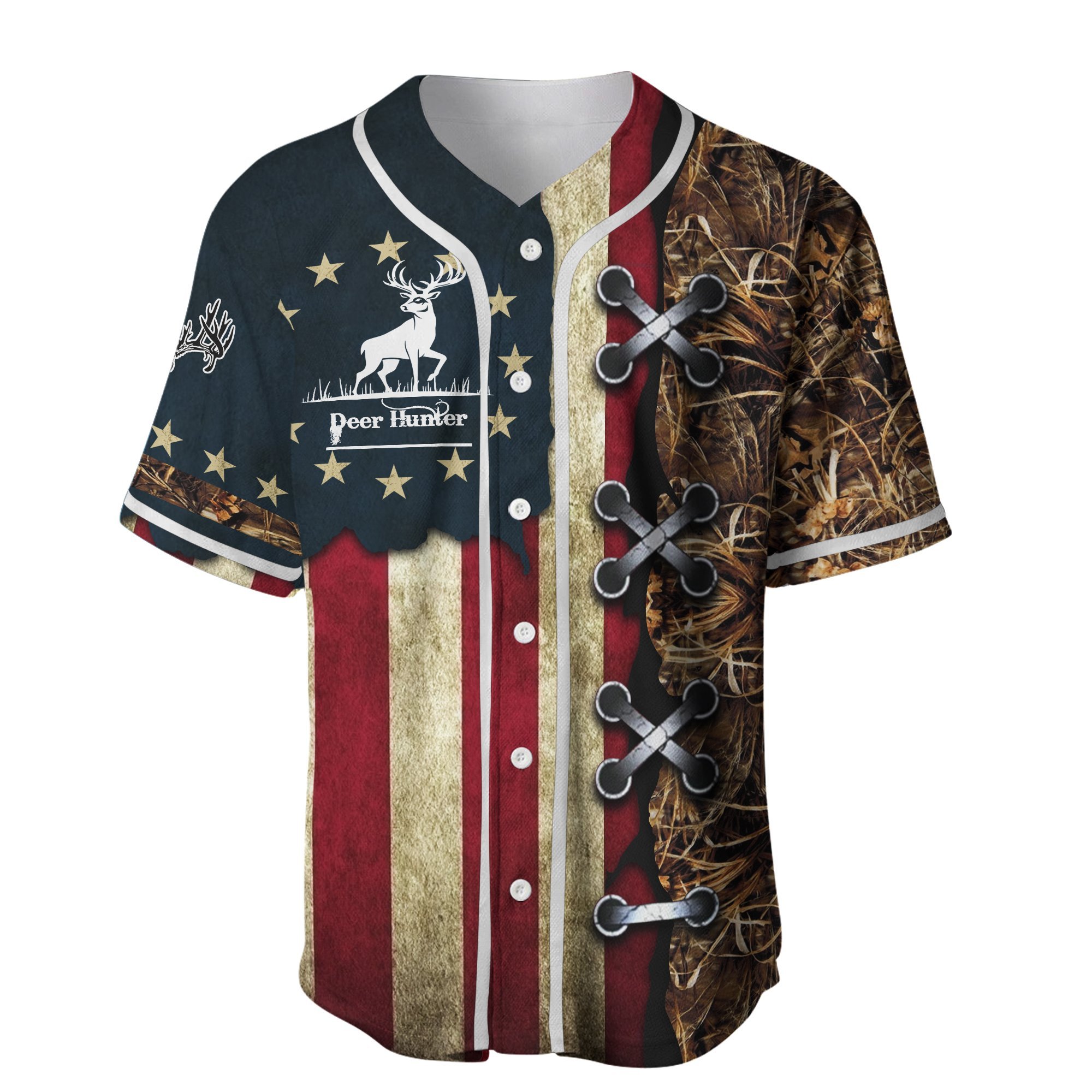 American Deer Hunting Baseball And Jersey Hawaiian Shirt Clothing For Hot Summer Ha90818