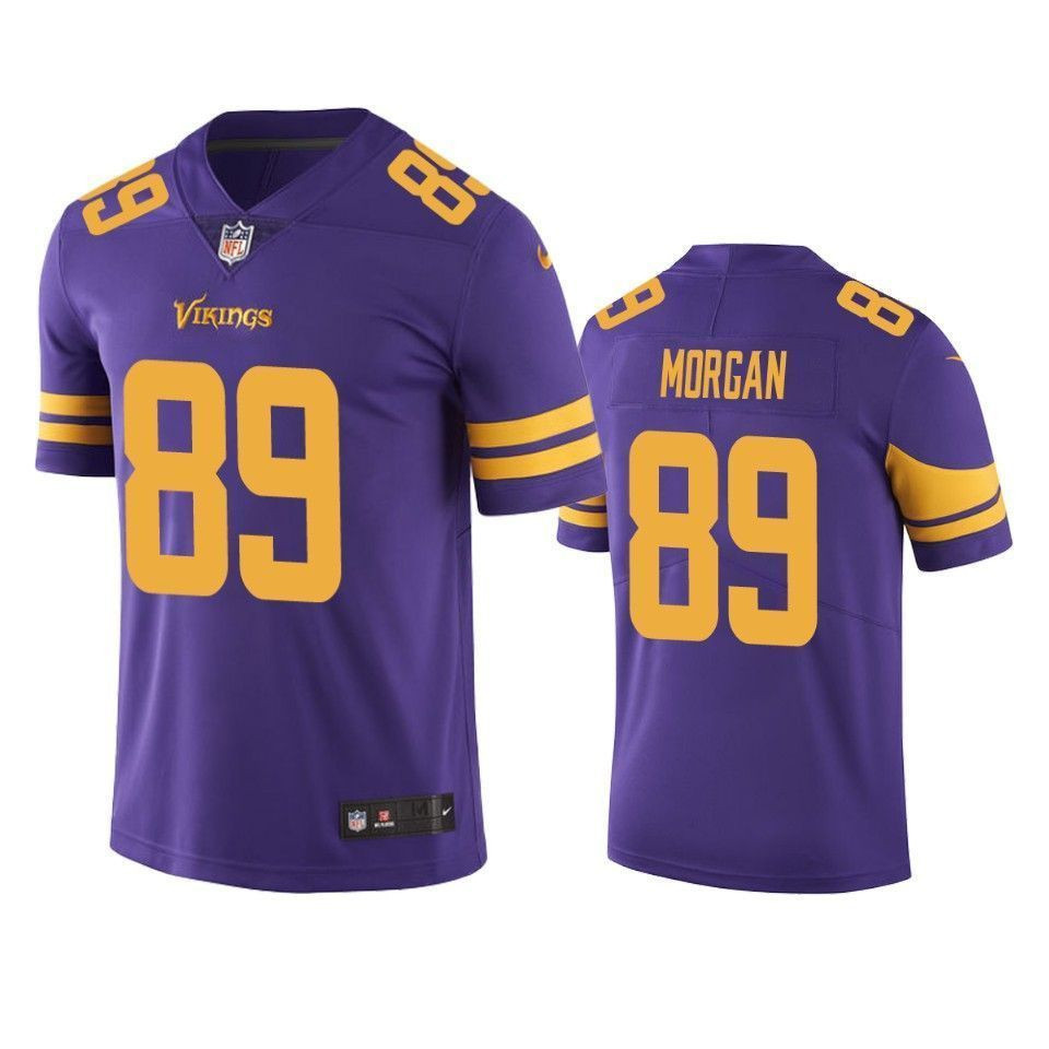 Minnesota Vikings David Morgan Purple Color Rush Limited 3D Jersey