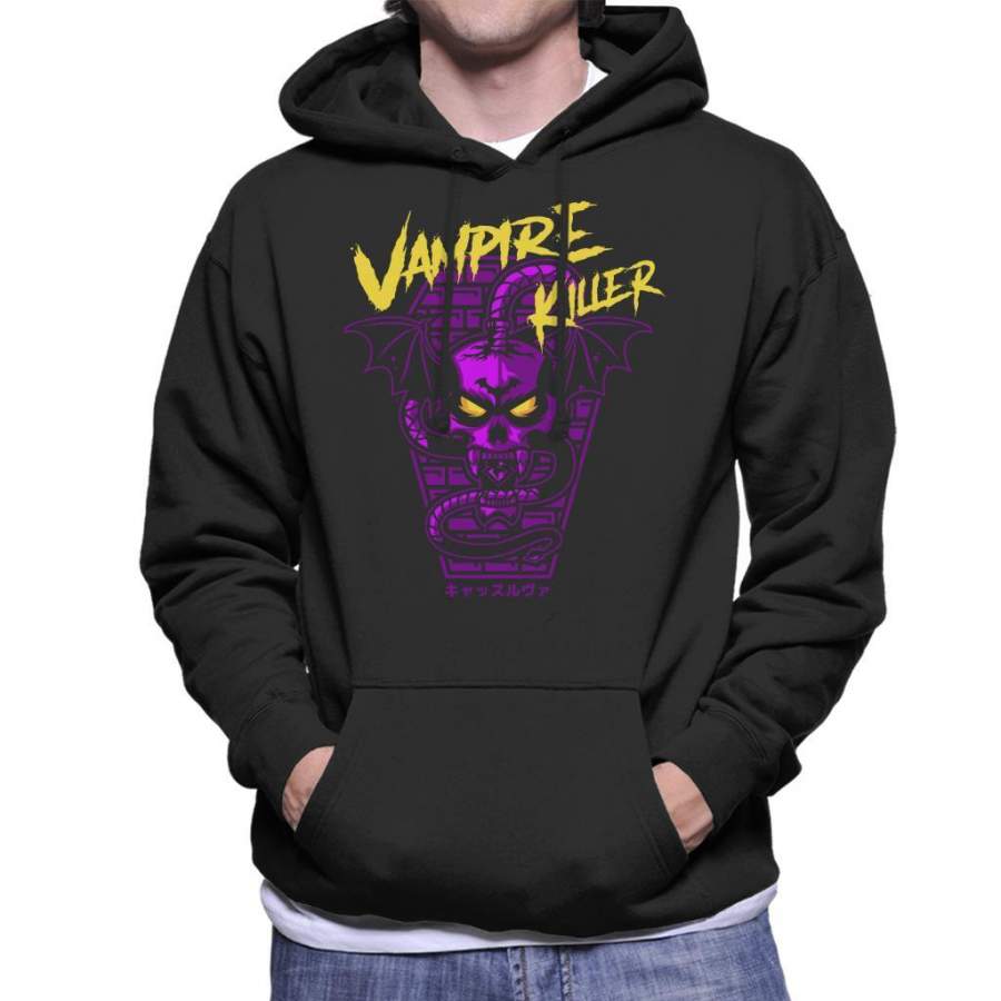 Vampire Killer Retro Castlevania Men’s Hooded Sweatshirt