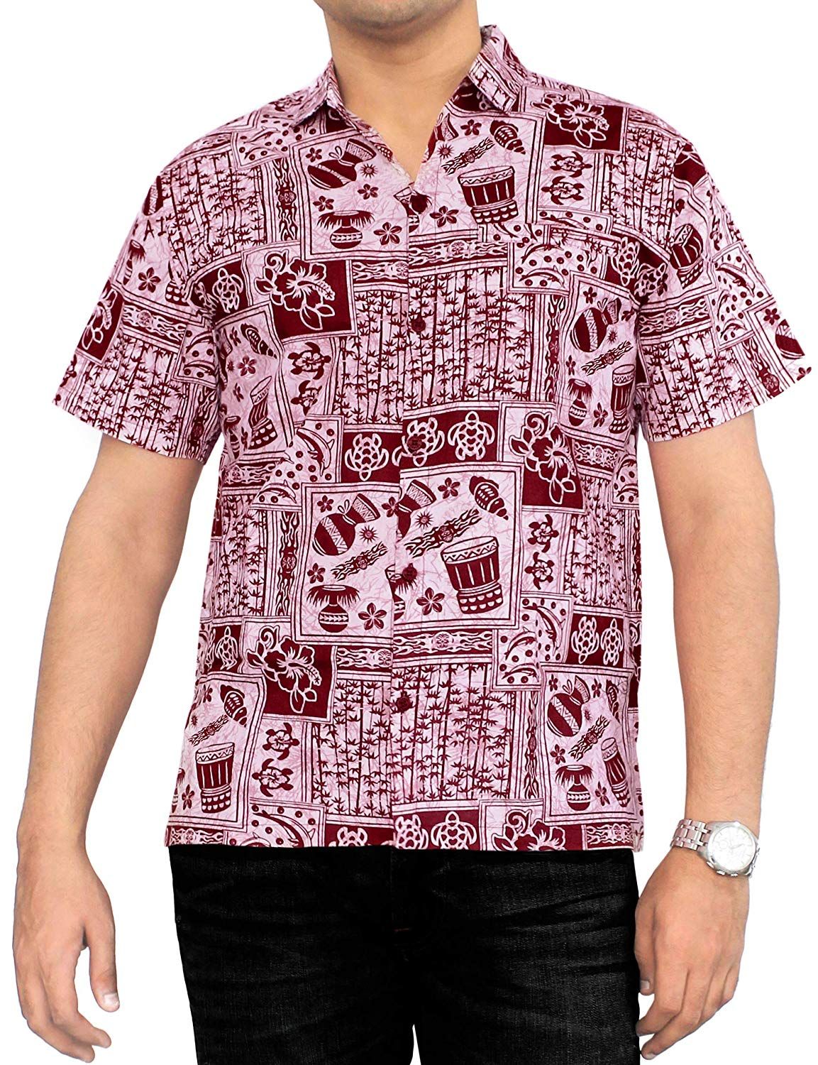 Beach Red Awesome Design Hawaiian Shirt Dhc18061622