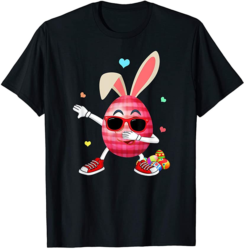 Dabbing Rabbit Easter Day Eggs Dab Boys Girls Kid Tee bunny T-Shirt