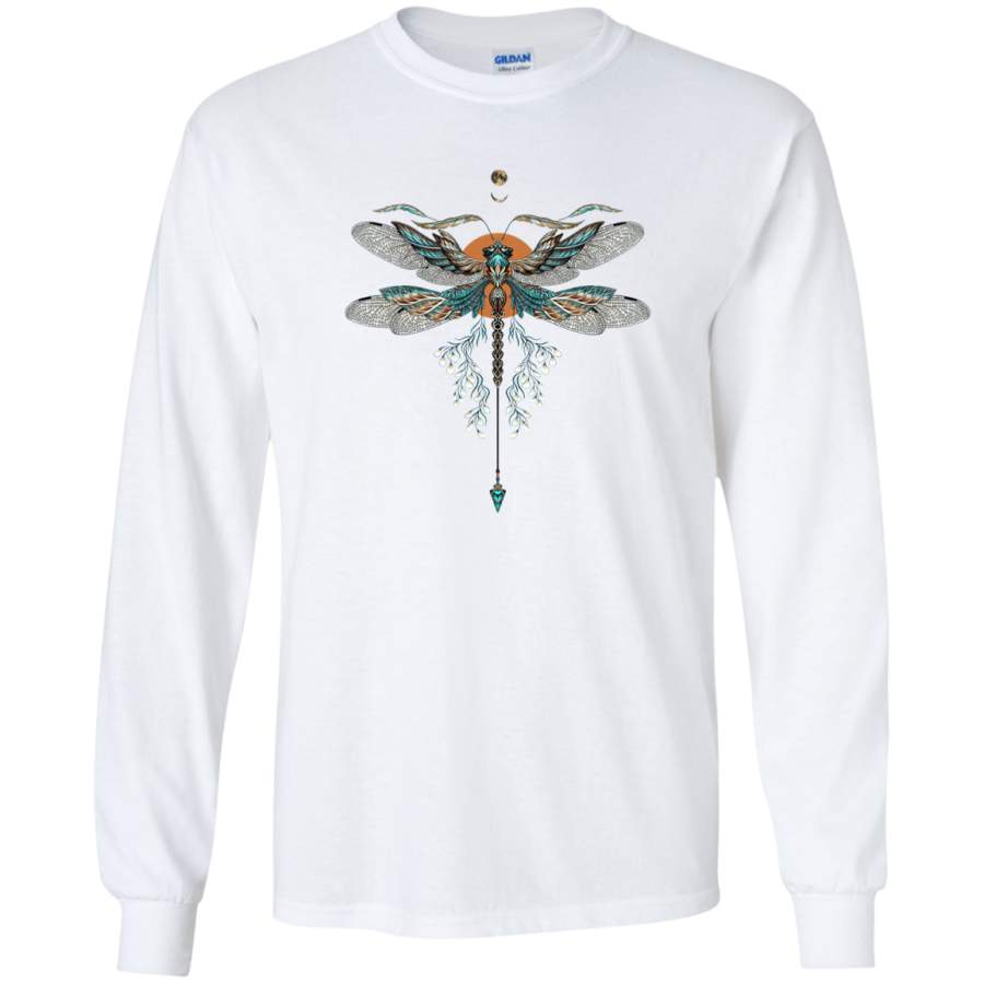 AGR Dragon Fly Tattoo Long Sleeve T-Shirt