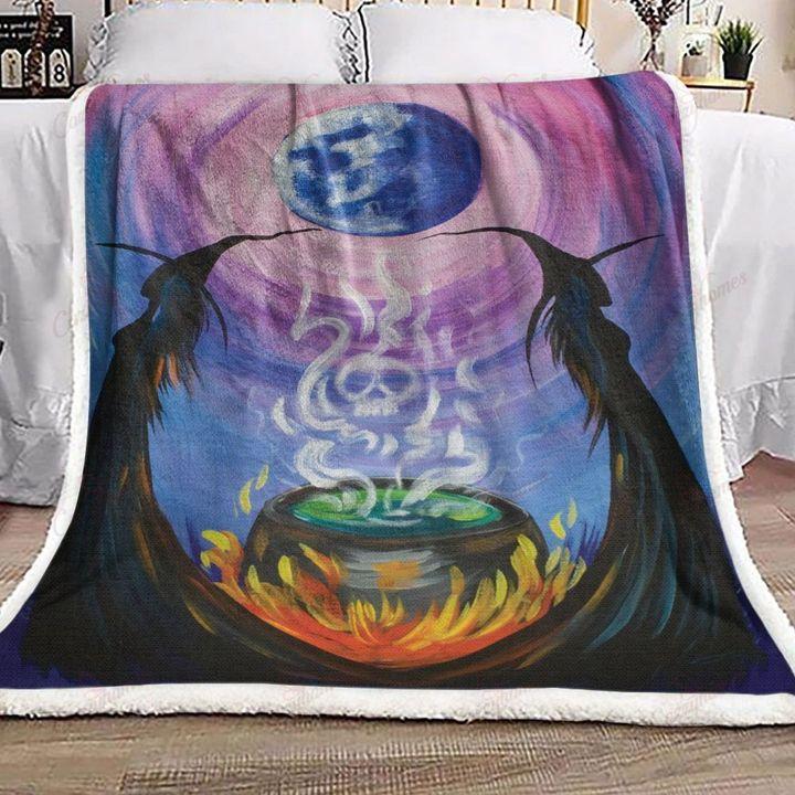 Witch Fleece Blankets, Halloween Blanket, Halloween Throw Blanket, Halloween Fleece Blanket 2 – Blanket, 30X40, Blanket Sofa Bed