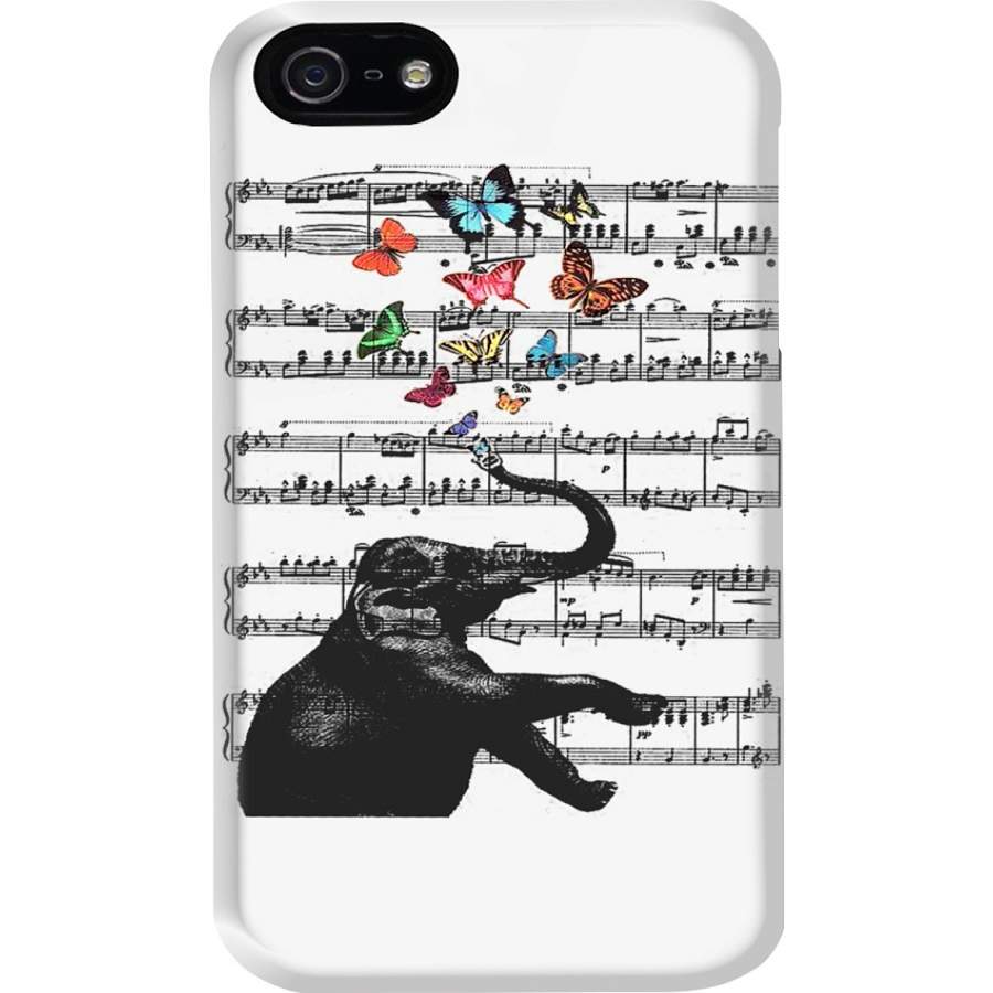 An Elephant Fall In Love With Music Phone case