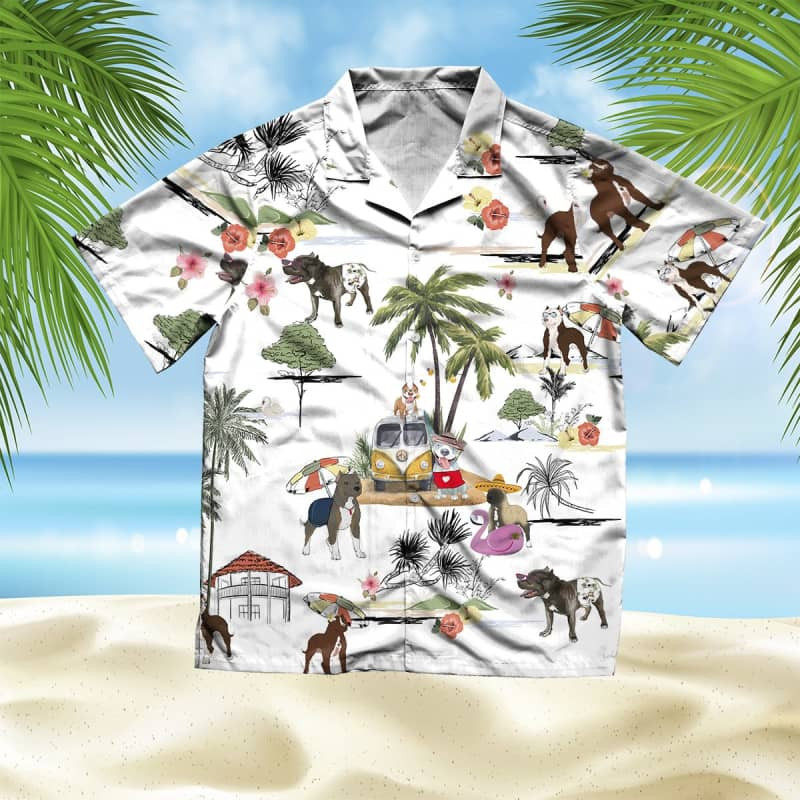 Felacia Unisex American Pit Bull Terrier Beach Hawaii Shirt Ha97416