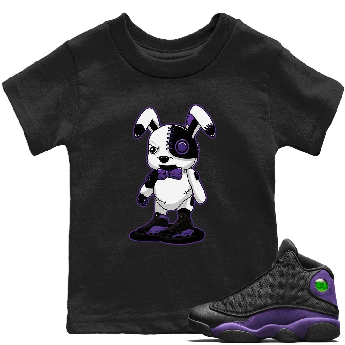 Cyborg Bunny T-Shirt – Air Jordan 13 Court Purple Baby & Youth